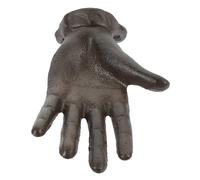 FESTFENDS Vintage 2 Pack Bathroom Wall Hooks Cast Iron Palm Shaped Multipurpose Hooks Coffee Colour Sturdy Decorative Design for Door and Room Decoration