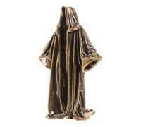 FESTFENDS Vintage Gothic Brass Ghost Statue for Halloween Decoration, 2.13 Inch Faceless Ghost Figurine Effortless Placement and Antique Texture, Spooky Ornament for Office or Shelf Display