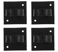 FESTFENDS Wireless Microphone Holder 4Pcs Black Flexible Mic Clamp with Wall Mount for Interview and Desktop