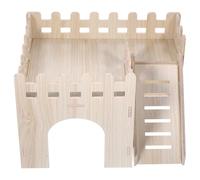 FESTFENDS Wooden Hamster Cabin with Comfortable Resting Place and Cozy Hiding Spot for Hamsters and Guinea Pigs Small Animal Nest