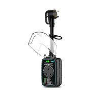 Festicreamy - 30 Amp Rv Surge Protector, 8500J Circuit Analyzer with Waterproof Cover, RV Plug Electrical Adapter for Camping, Travel Trailers, Surge Protector