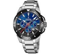 Festina 2023 Chrono Bike Watch with Stainless Steel Bracelet F20641/C