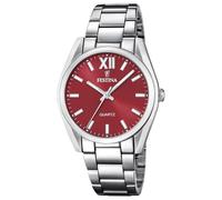 Festina Acero Clasico (36.8mm) Red Dial / Stainless Steel Bracelet F20622/B