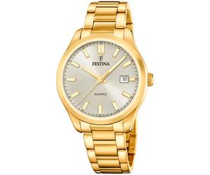Festina Acero F20740/1 - Man - 42 mm - Quartz - Mineral Glass Beige 20 mm