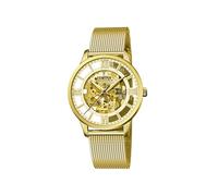 Festina F20667/1 Men's Skeleton Automatic Golden Wristwatch