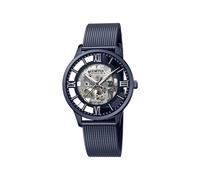 Festina F20574/1 Men's Blue Skeleton Dial With Mesh Strap Wristwatch