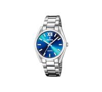 Festina Boyfriend Ladies Watch F20622 with Silver 316L Stainless Steel Case and Silver 316L Stainless Steel Bracelet, Turquoise, 119896678012, Bracelet