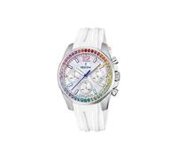 Festina Women's Boyfriend Watch – Silver-Tone Analogue, White, Classic – F20610/2