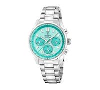 Festina Boyfriend F20753/3 Unisex Watch Chronograph Steel / Turquoise