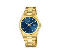 Festina F20555/4 Men's Blue Dial Gold Tone Bracelet Wristwatch