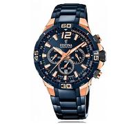 Festina Chrono Bike Quartz (44.5mm) Dark Blue Dial / Blue PVD Stainless