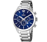 Festina Chronograph F20343/7 - Man - 43 mm - Analogue - Quartz - Mineral Glass Blue 20 mm