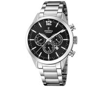 Festina Chronograph F20343/8 - Man - 43 mm - Analogue - Quartz - Mineral Glass Black 20 mm