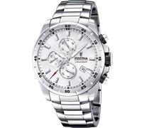 Festina Chronograph F20463/1 - Man - 45 mm - Analogue - Quartz - Mineral Glass Silver 24 mm