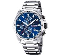 Festina Chronograph F20463/2 - Man - 45 mm - Analogue - Quartz - Mineral Glass Blue 24 mm