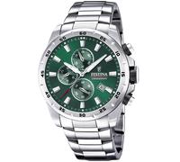 Festina Chronograph F20463/3 - Man - 45 mm - Analogue - Quartz - Mineral Glass Green 24 mm