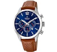 Festina Chronograph F20542/3 - Man - 44 mm - Analogue - Quartz - Mineral Glass Blue 22 mm