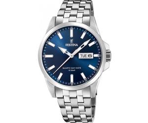 Festina Classic F20357/3 - Man - 41 mm - Analogue - Quartz - Mineral Glass Blue 21 mm