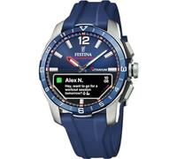 Festina Connected D Hybrid Smartwatch (44mm) Dark Blue Integrated Digital Dial/Dark Blue Rubber Strap F23000/1