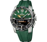 Festina Connected F23000/2 Men's Watch with Grey Titanium Case and Green Rubber Strap