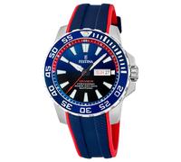 Festina Diver Professional Day/Date (45mm) Blue Dial / Blue and Red F20662/1