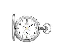 Festina F2026-1 Savonette Pocket Watch with Chain, Small Second