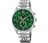 Festina F20285/8 Men's Timeless Chronograph Green Dial Watch