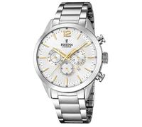 Festina F20343/1 Timeless Chronograph Multifunction Quartz Unisex Silver 43mm...