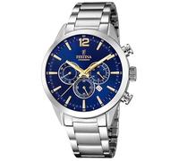 Festina F20343/2 Timeless Chronograph Multifunction Quartz Unisex Blue Silver...