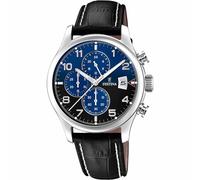 Festina F20375/7 Men's Chronograph Leather Strap Watch