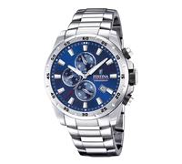 Festina F20463/2 Men's Chronograph Blue Dial Silver Tone Bracelet Watch