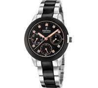 Festina F20497/3 Ceramic 35mm Multifunction Quartz Unisex Black Silver 5 ATM