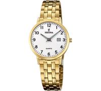 Festina F20514/1 Wristwatch Classic 31mm 5ATM Quartz Unisex White Gold Link s...