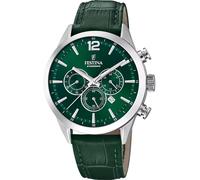 Festina F20542/7 Timeless Chronograph 44mm 5ATM Quartz Unisex Green Silver