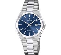 Festina Mens Festina Silver Blue Face Watch - Silver silver One Size