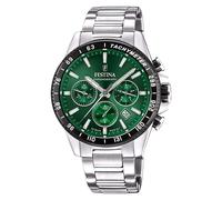 Festina F20560/4 Men's Green Dial Stainless Steel Bracelet Watch