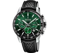 Festina Chronograph Watch F20561/5 – Men's 45 mm Quartz, Analogue, Mineral Glass, Green 22 mm