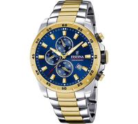 Festina F20562/2 Men's Blue Dial Two Tone Steel Bracelet Watch