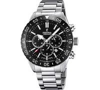 Festina F20575/3 Chronograph Ceramic 44 mm Quartz Unisex Black Silver, Black ...