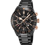 Festina F20577/1 Men's Black Steel Bracelet Chronograph Watch