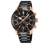 Festina F20578/1 Men's Chronograph With Black Tone Steel Bracelet Watch