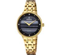 Festina F20601/D Wristwatch Mademoiselle 30mm 5ATM Quartz Unisex Black Gold