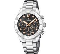 Festina F20603/6 Boyfriend Chronograph 39mm 10ATM Quartz Unisex Black Silver