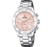 Festina F20603/7 Boyfriend Chronograph 39mm 10ATM Quartz Unisex Salmon Silver