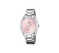 Festina F20622/2 Women's Analogue Quartz Watch with Stainless Steel Strap, Silver Pink, 36.8, Bracelet