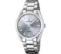 Festina F20622/J Wristwatch Ladies 37mm 5ATM Quartz Grey Silver Link strap