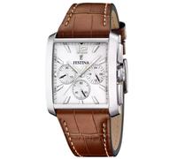 Festina F20636/1 Men's Chronograph Brown Leather Strap Wristwatch