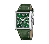 Festina F20636/3 Men's Chronograph Green Leather Strap Watch
