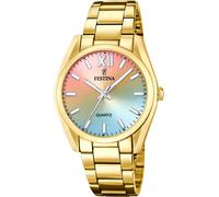 Festina F20640/7 Wristwatch Boyfriend 37mm 5ATM Quartz Unisex Multi Gold Link...