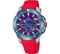 Festina F20642/2 Men's Chrono Bike Red Rubber Strap Watch